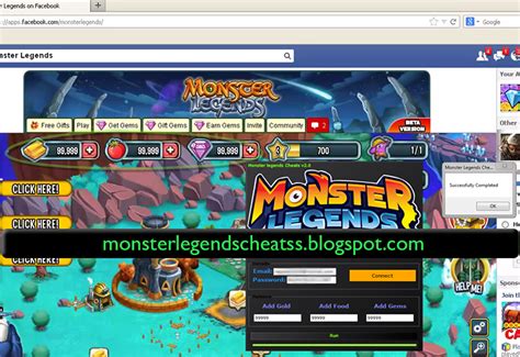 monster legends cheat codes.